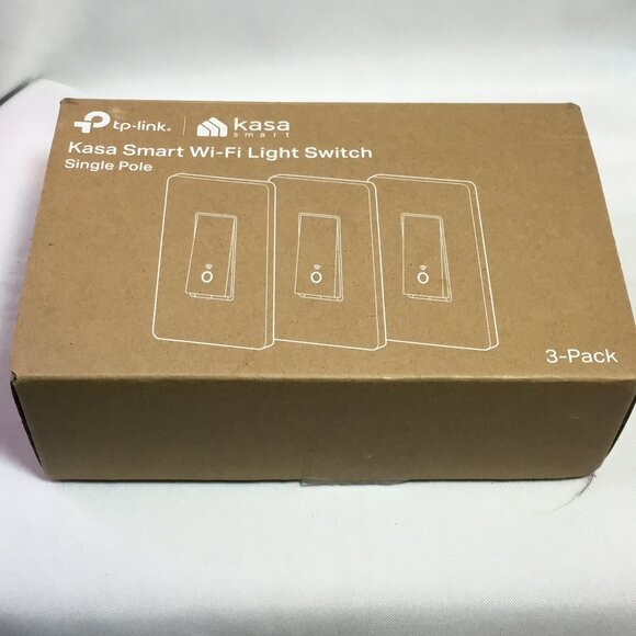 Kasa Smart Light Switch Single Pole 3-Pack with Dimmer HS220 - Picture 1 of 4